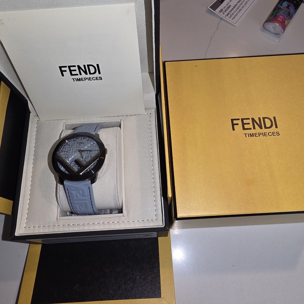 Fendi Black and Blue Timepiece